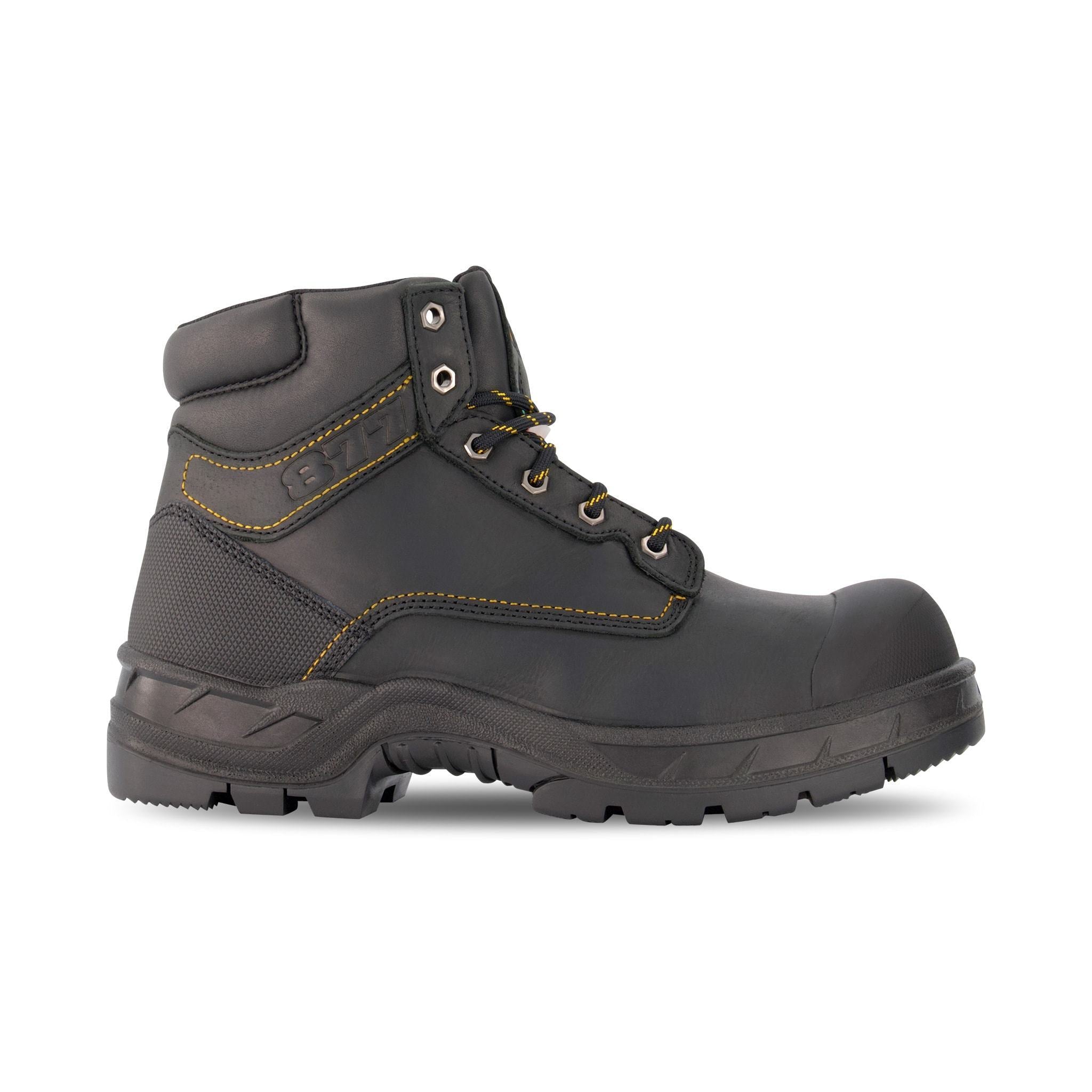 Men's 877 6 Inch Work Boots Steel Toe Plated & Breathable - Black