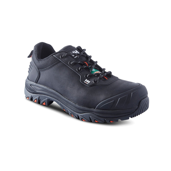 Men's Leather Oxford Work Shoes with Toe Protection, Lightweight